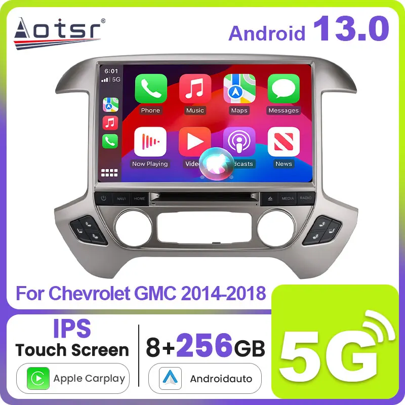 13.3 inch Android 13.0 For Chevrolet GMC 2014-2018 Car Radio Multimedia Player Auto DVD Stereo Audio GPS Navinc