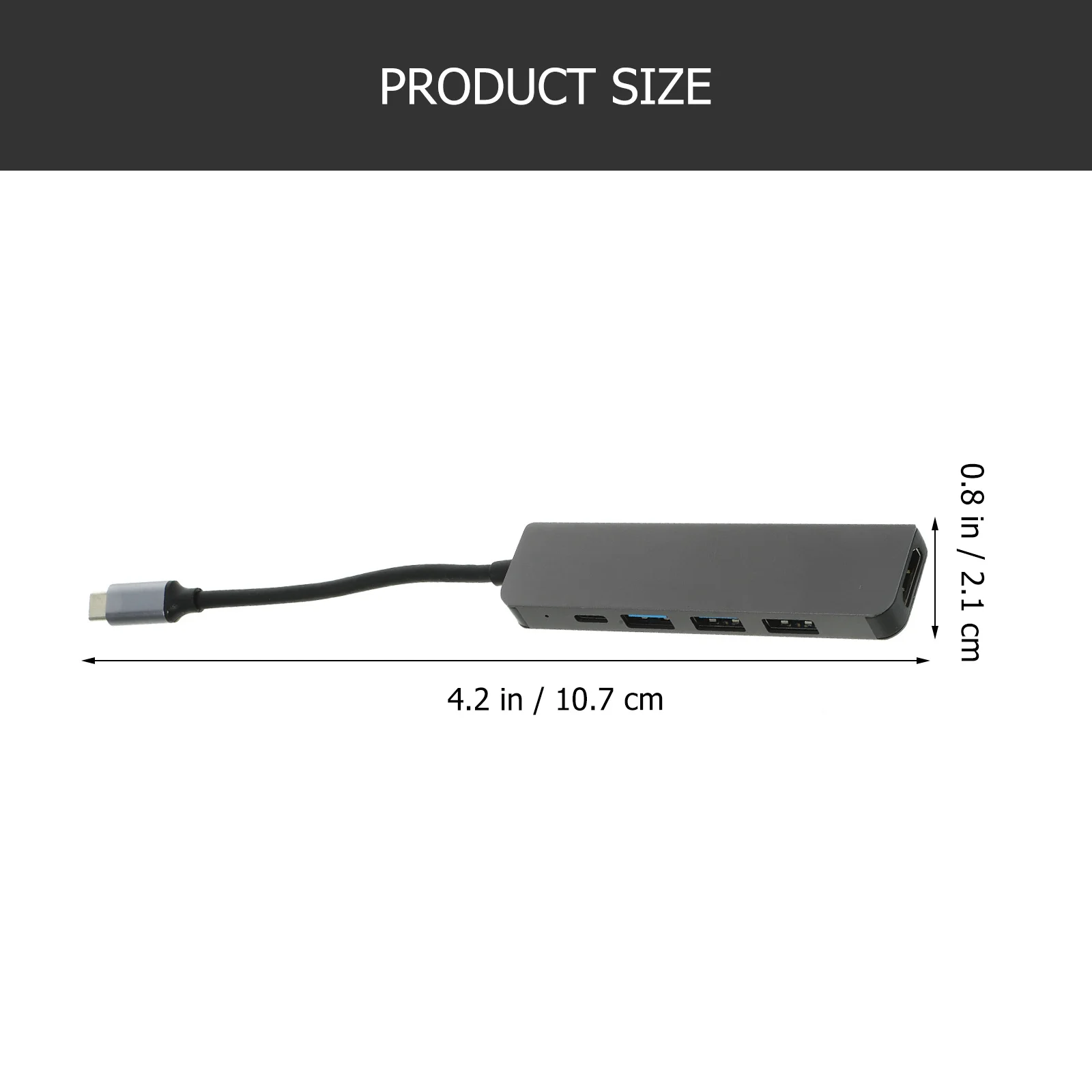 

1Pcs 5-in-1 USB Adapter 4K High Definition Pd Charging Multi-Function Extension Dock Portable Visual Experience