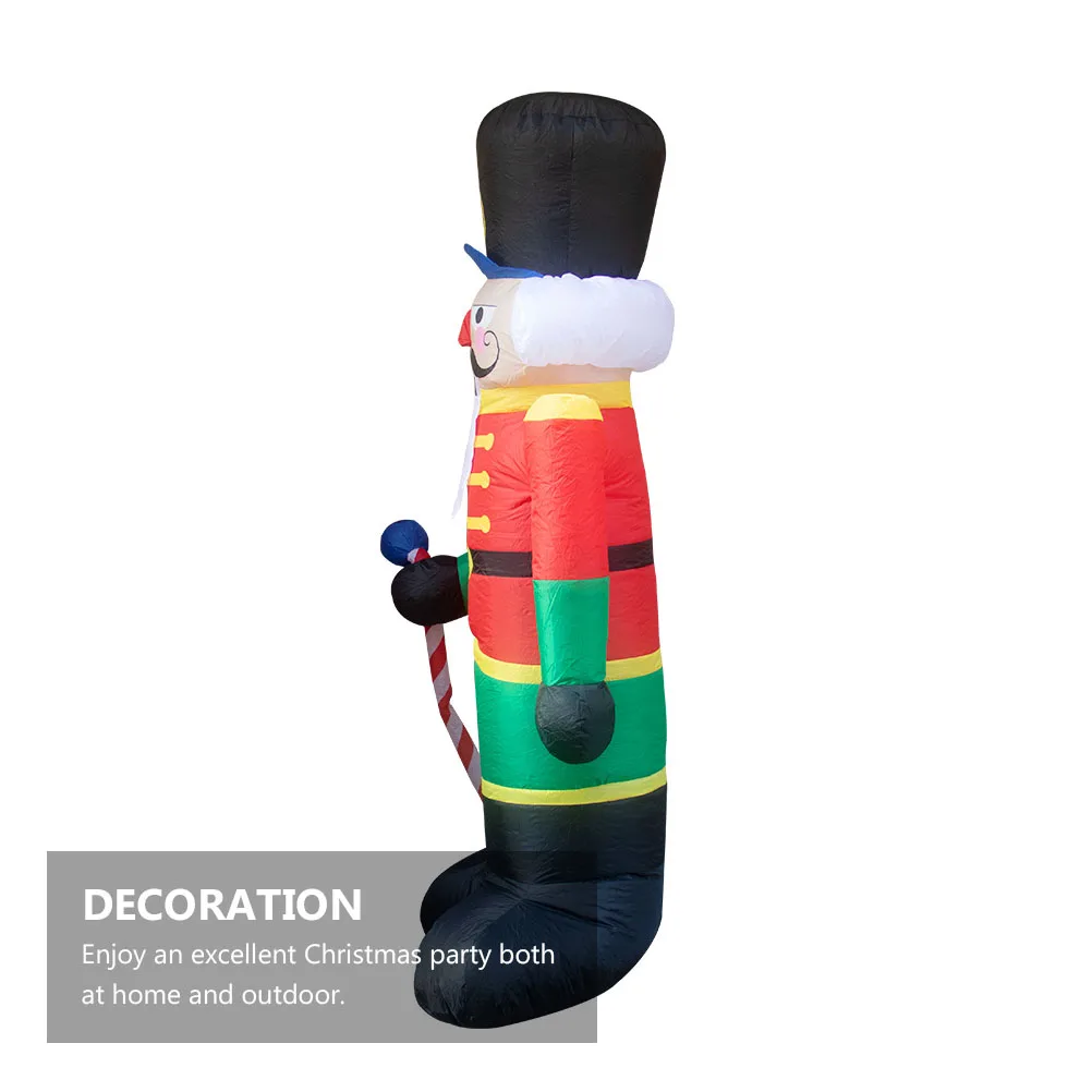 

1 set 1 Set Huge Inflatable Santa Claus Glowing Christmas Outdoor Decoration Weatherproof Xmas Inflatables Father Christmas Yard