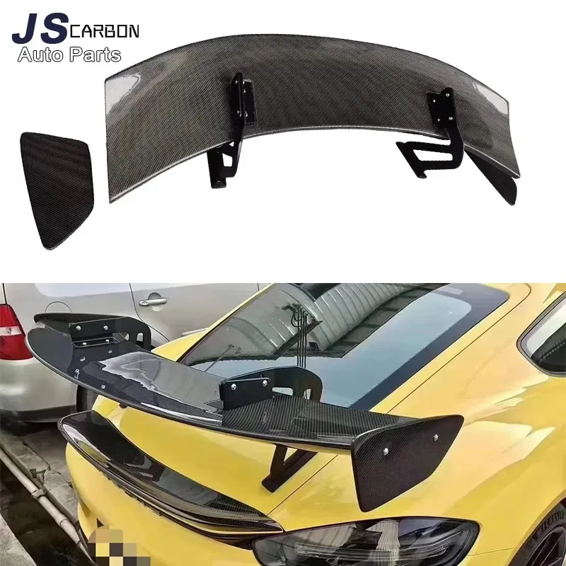 

Высококачественный спойлер из углеродного волокна, хвостовые плавники для Porsche 718 981 987 GT4, задняя направляющая багажника, комплект кузова заднего крыла