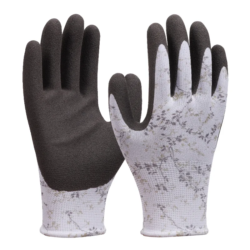 

Latex Textured Soft Anti-slip Gardening Gloves, Waterproof, Puncture-resistant, Breathable Back, Universal Fit