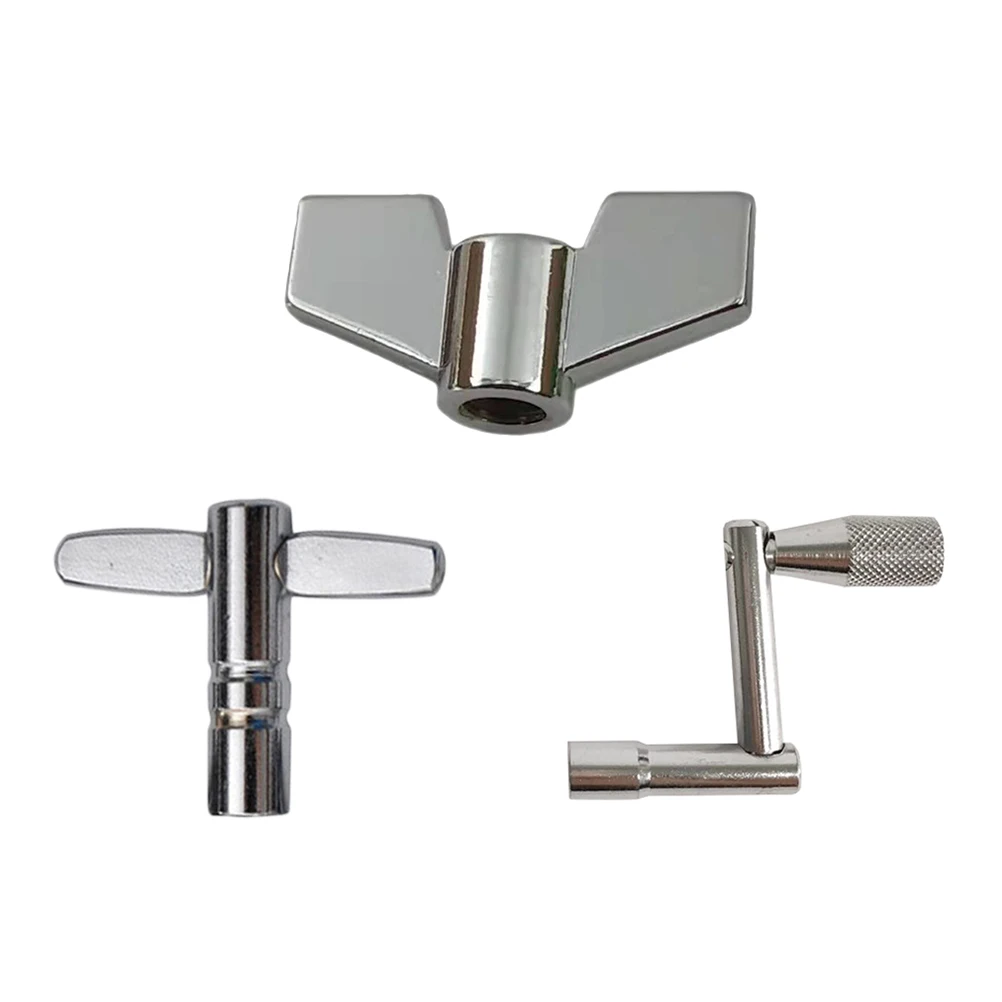 

3Pcs Metal Drum Keys Set Professional Drum Tuning Tools Drum Set Adjustment Wrench Compact Drum Key Set