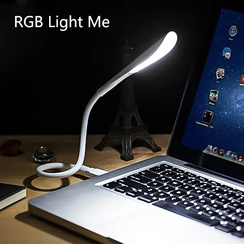 LED Night Light Mini Portable USB Touch Sensor Dimmable Table Desk Lamp for Power Bank Camping PC Laptops Book Night Lighting