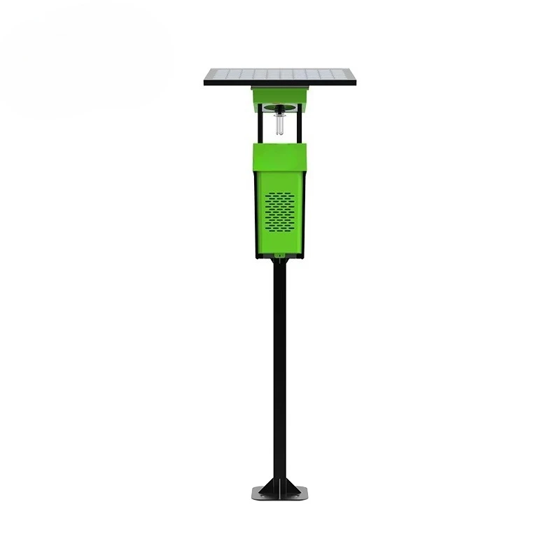 Wind Suction Solar Powered Pest Killer Lamp IP68 Waterproof 3-Day Battery Life for Tea Plantation Orchard Greenhouse Insect Trap