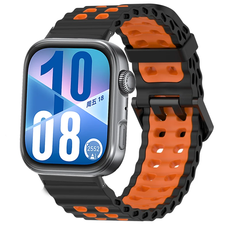 حزام سيليكون رياضي لساعة Huawei Watch Fit 4 Pro Band سوار بديل قابل للتنفس Correa لملحقات Huawei Fit3 Fit4