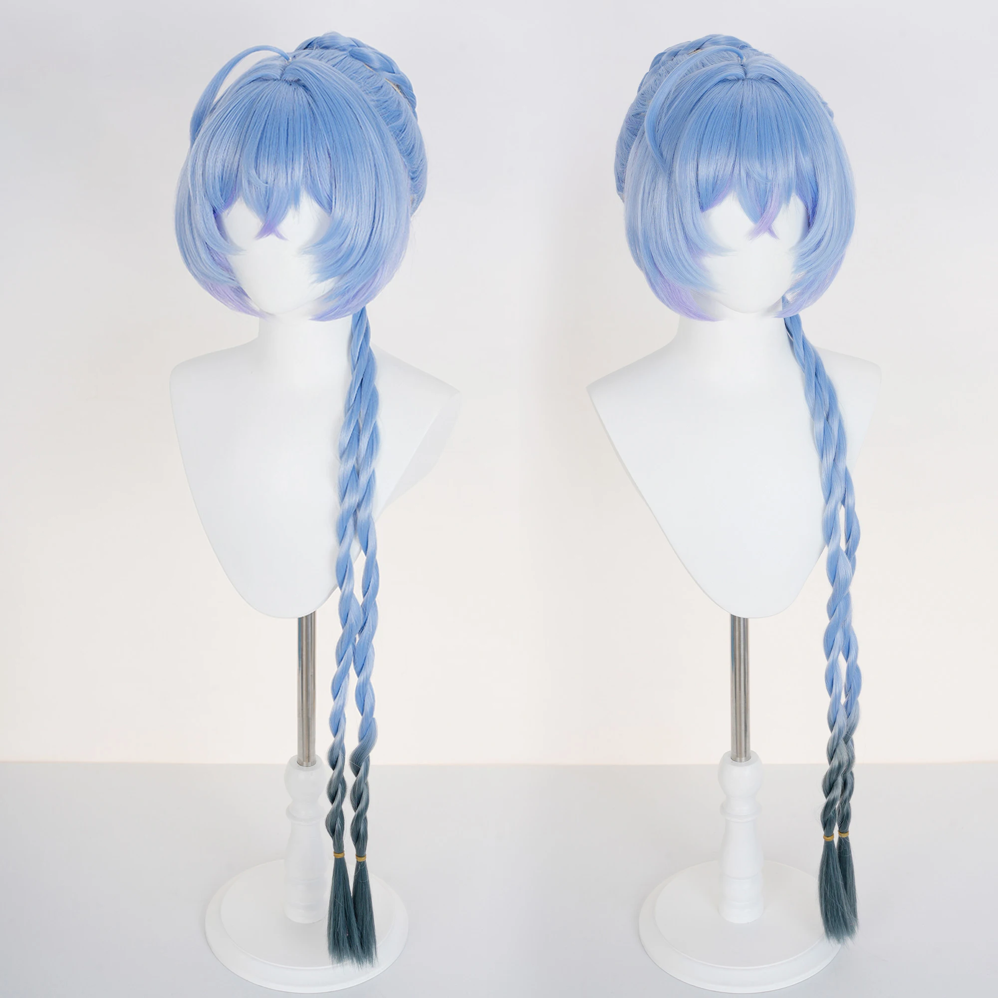 Game Zenless Zone Zero Lucia Coplay Wig Night Emissary Lucia Blue Braid Wig Lyusiya For Women Men Hallowmas Party Adult Props