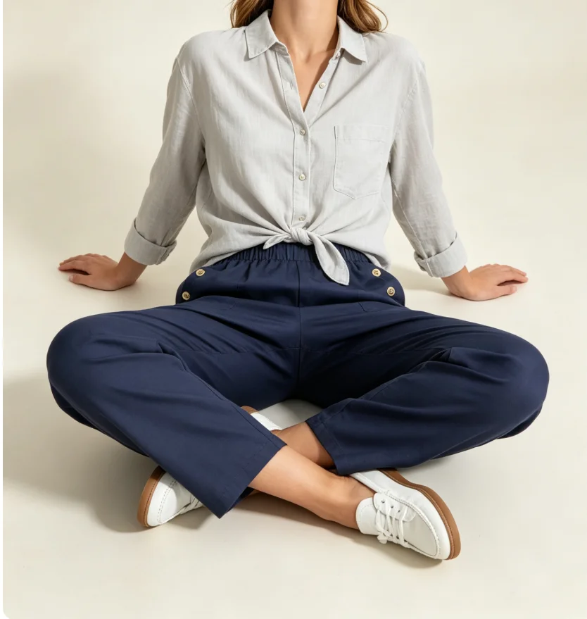 Women Women Casual Pants High Waisted Elastic Waist Straight Leg Trousers Office Work commute Chinos with Pockets Female - Aliexpress Deal