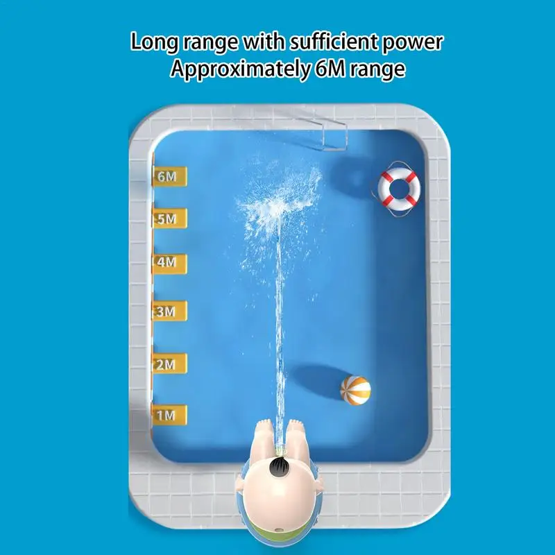 Piccoli giocattoli d'acqua Cartoon Toilet Shape Giochi d'acqua all'aperto Soaker d'acqua Squirters d'acqua a lungo raggio Giocattoli per giochi all'aperto per feste