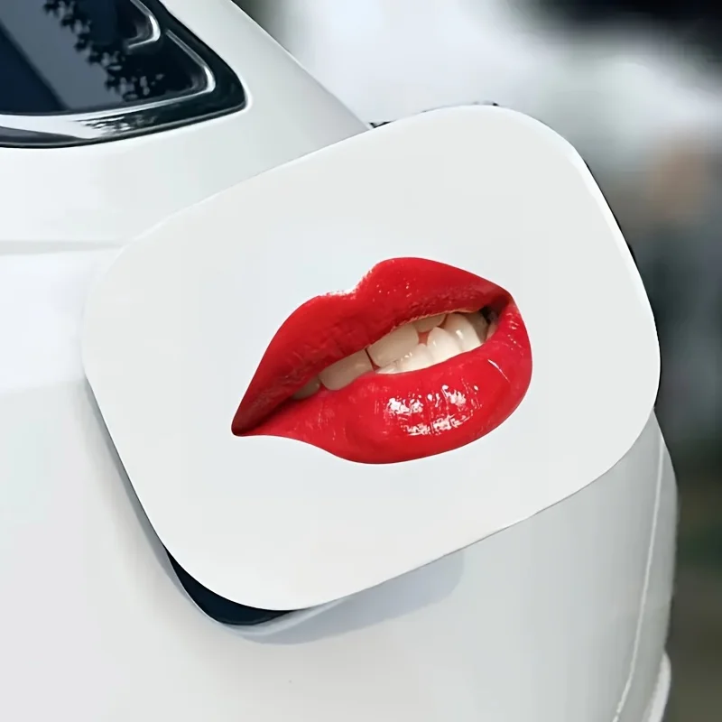 Fashion 3D Red Lip Sticker-Multifunctional Durable PVC Sticker, Suitable for Cars, Laptops Motorcycles and Windows