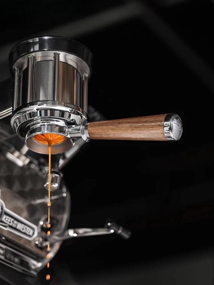 Per MHW-3 Bomber macchina da caffè italiana manico senza fondo in legno di noce modificato 51/54/58mm