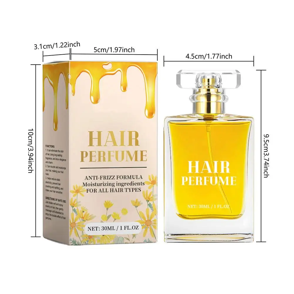 Natural Fragrance Spray Hair Body Mist For Women Perfume Long Lasting Floral Eau Toilette 30ml Chamomile Honey Perfume