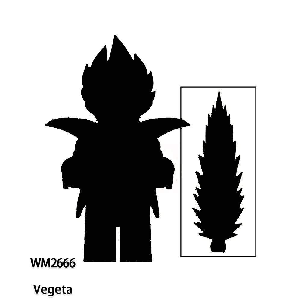 Cartoon  TV Anime Action Figures Super Saiyan Wukong, Beijita,Piccolo , Frisa, Bilus Action Building Blocks - view 2