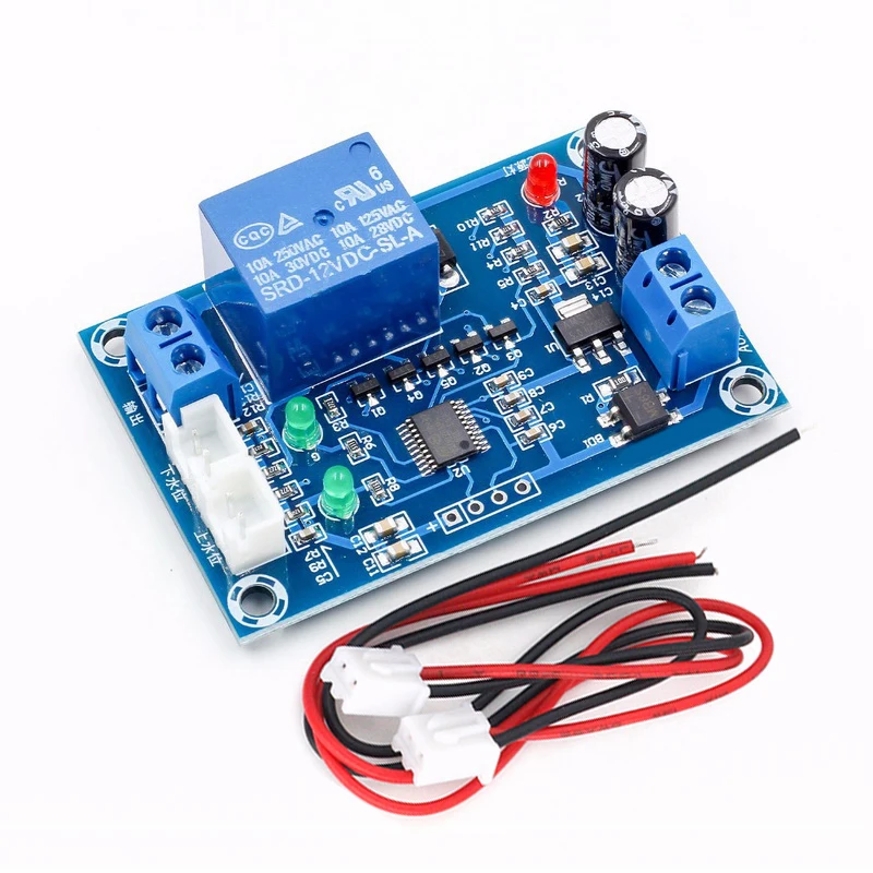 Imagem -04 - Controlador de Nível de Água Controlador de Nível de Água Automático Interruptor de Nível de Água Controlador de Bomba de Água 12v Saída de Relé Xh-m203