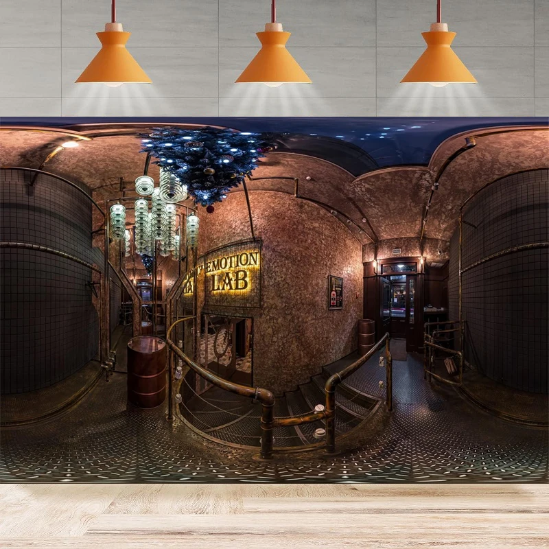 Speakeasy Photography Background Interior Of Entrance Hall Of Bar In Style Modern Night Club Dark Pub Party Backdrop Wall Banner