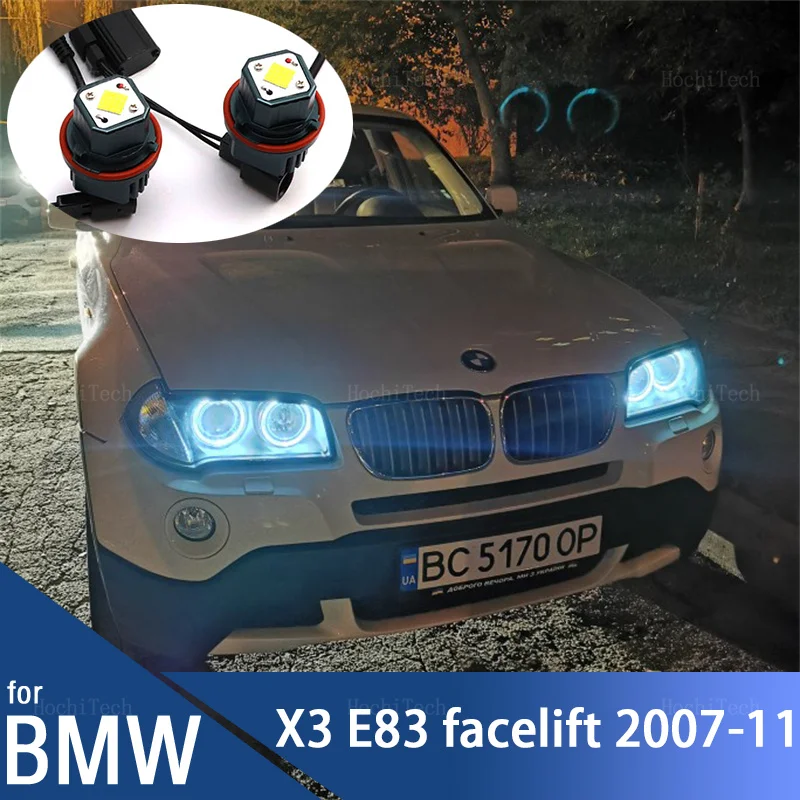 

120W Bright 120W LED Angel Eyes Marker Lights Bulbs Lamp For BMW E83 X3 facelift 2007 2008 2009 2010 2011 Car Marker Lamps