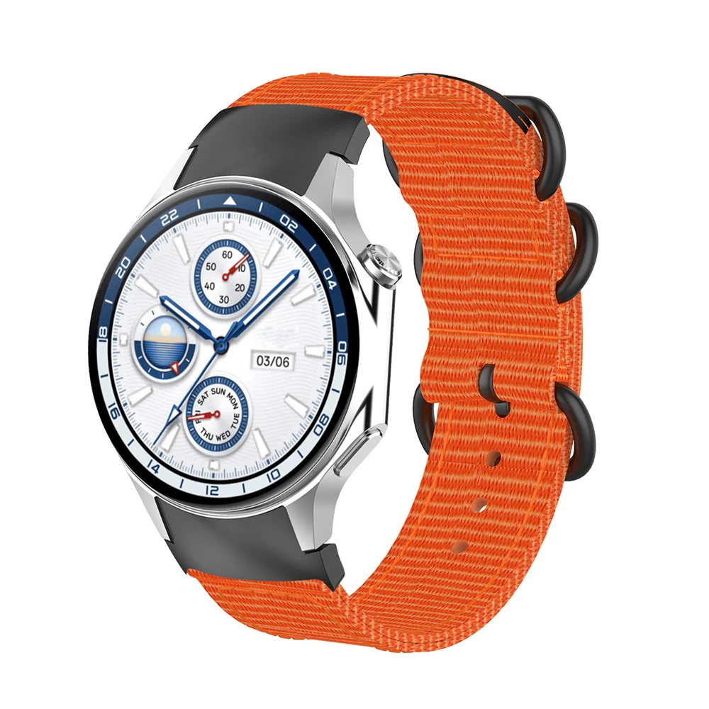 Cinturino in tela per OPPO watch X Oneplus Watch 2 smartwatch cinturino sportivo in nylon a righe colorate cinturino di ricambio traspirante