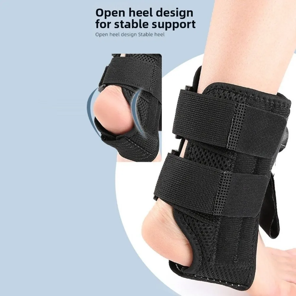 Adjustable Foot Drop Brace Knob Steel Wire Breathable Knob Pull Strap Achilles Tendonitis Foot Support Longer Strap