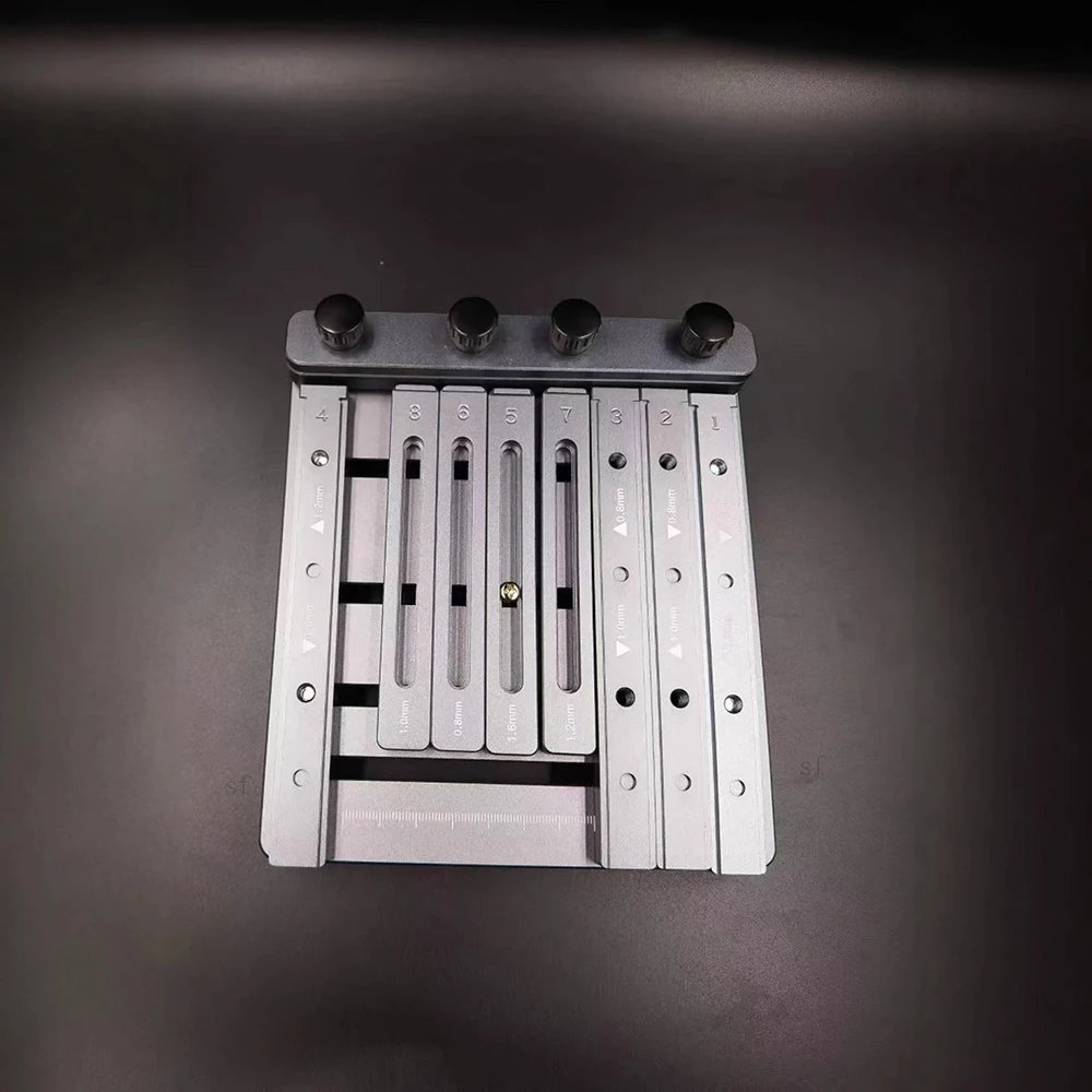 

Mini CNC Solder Paste Stencil Printer - Dual-Sided PCB Fixture with Laser-Etched Scales & Tool-Free Clamping Tool