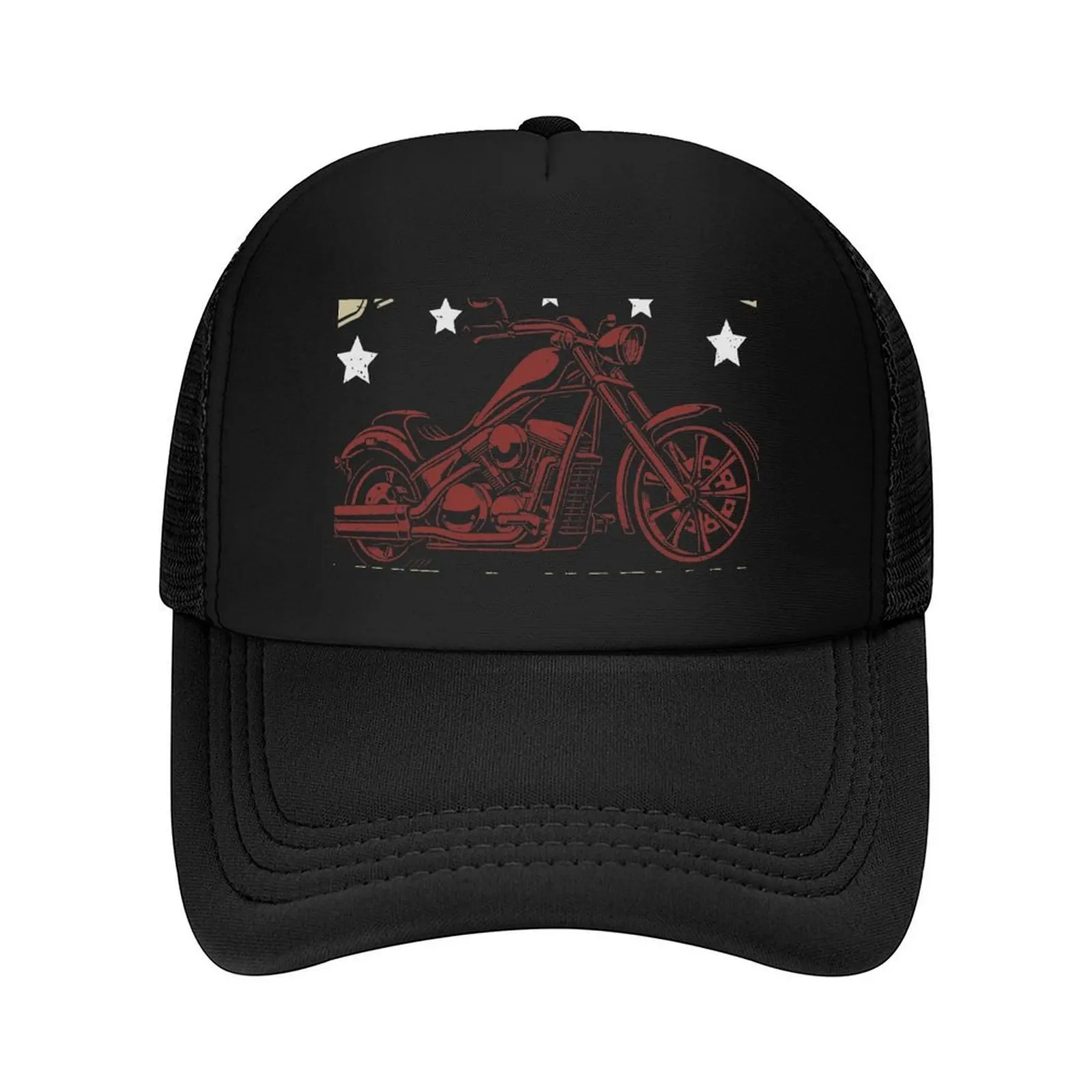

Funny Motorcycle Rider Dad Father's Day I'm a Biker Dad Baseball Cap black Trucker Hat Fashion Beach Women's Beach Outlet Men's