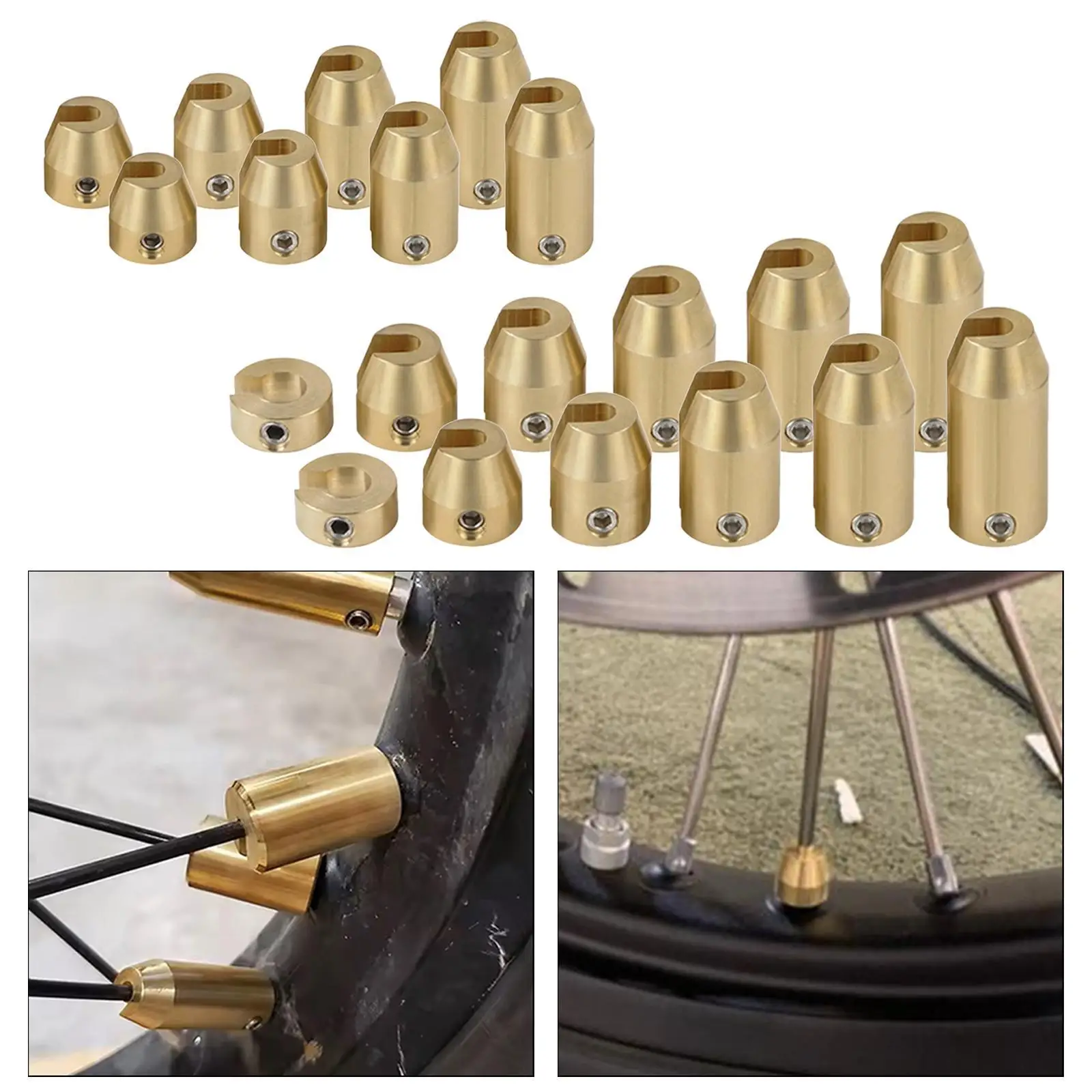 Wheel Spoke Balance Weights Refill Kits Sturdy Balance Weights Set Easy Installation Brass Repair for Motorbike Spare Parts