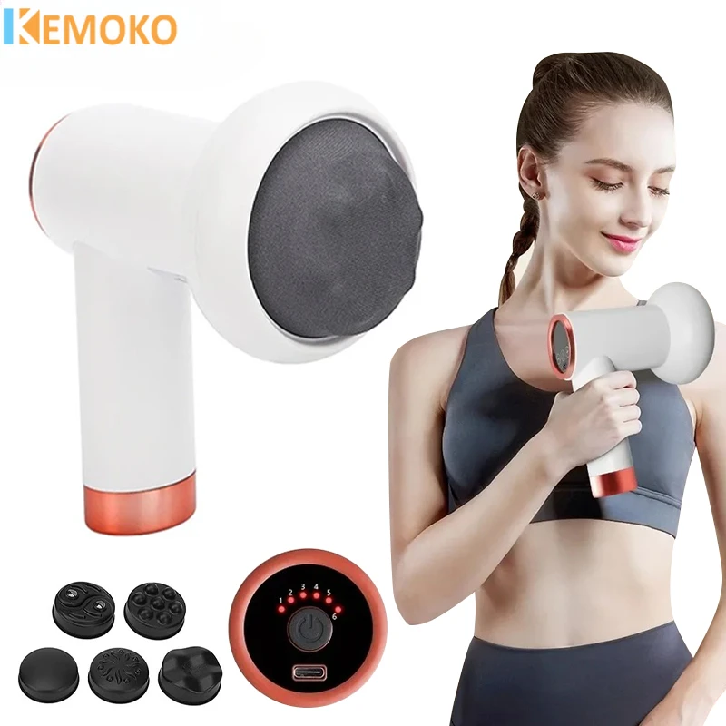 

Portable Fascial Massage Gun Electric Percussion Fascia Gun Tissue Muscle Relax Pain Relief Fitness Shaping Anti Fat Care Tool