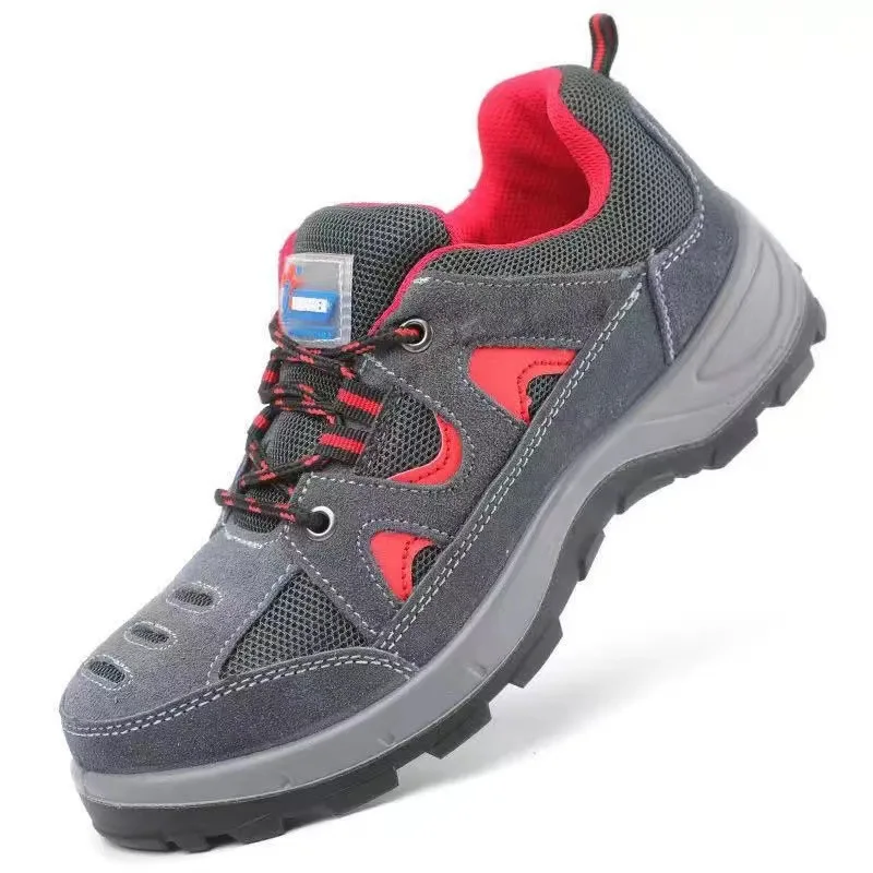 Labor protection shoes for men in 2025  anti smashing work shoes wear-resistant and lightweight all season protective shoes