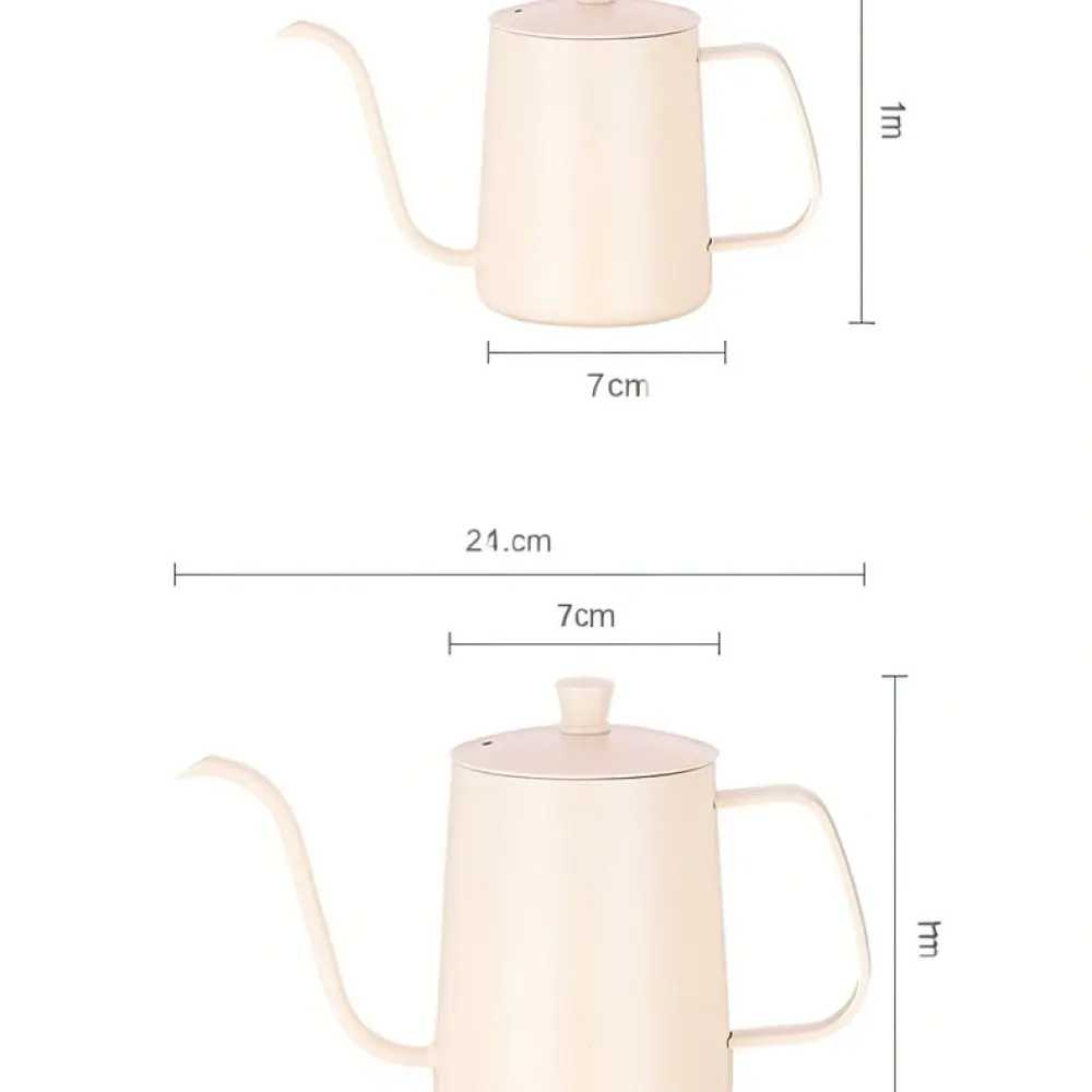 Narrow Spout Pour Over Kettle Stainless Steel Coffee Drip Pot Accurate Water Control For Hand Brewed Coffee Maker Tools