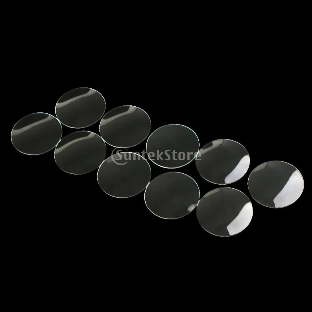 Watch Mineral Crystal High Clarity Glass Mirror Durable Domed Part Replace for Pocket Watch Restoration