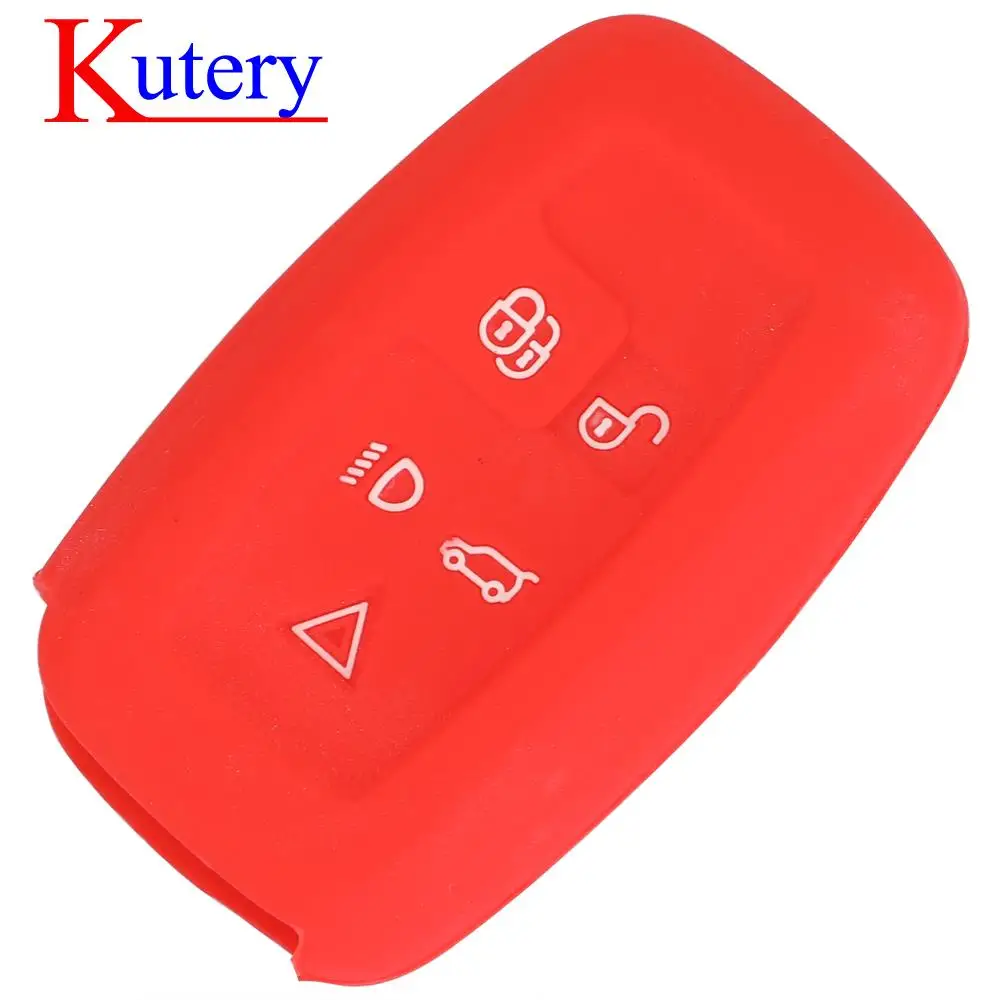 jingyuqin 10PCS Remote Car Key Fob Silicone Case Cover Protector For Land Rover Range Rover SPORT Evoque Discovery Discovery 5