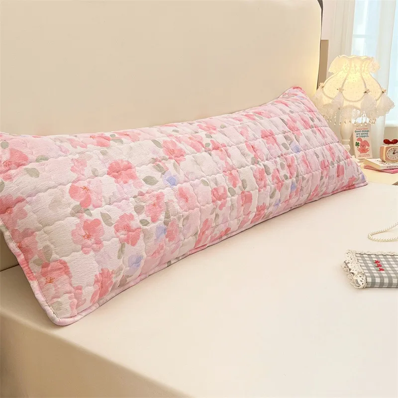 1PC 2026 New Skin-friendly Length Sleeping Pillowcase Winter Couple Double Double-layer GauzeWarmth Big Size Pillow Covers 쿠션 커버