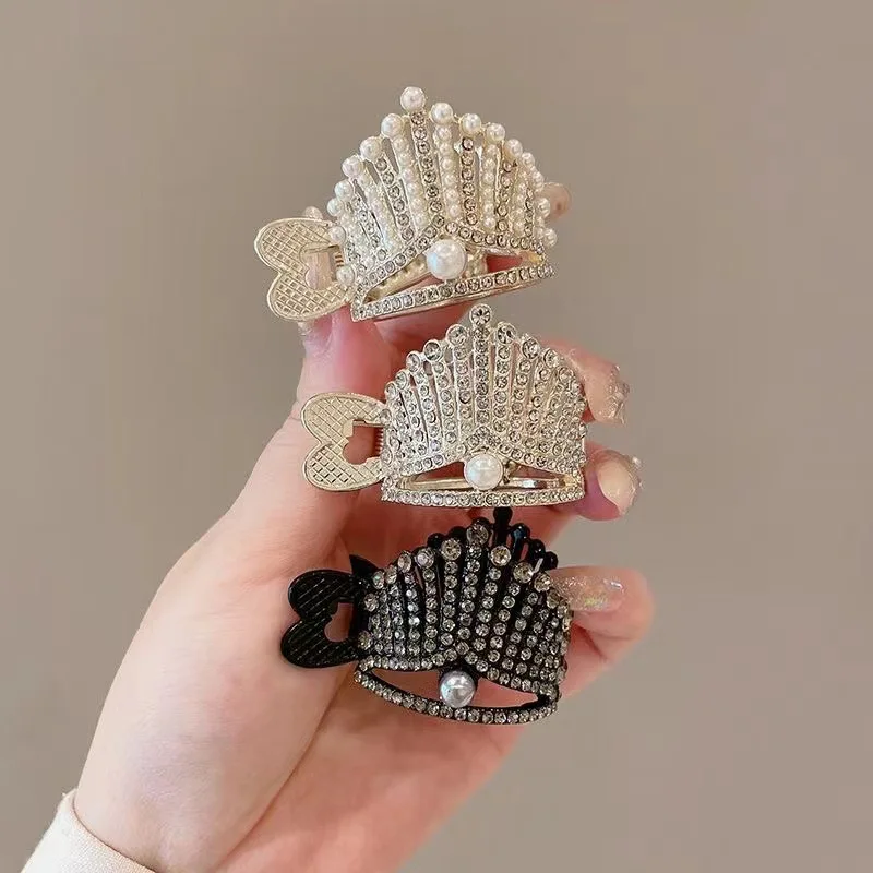 

Pearl High Ponytail Clip Anti Collapse Fixing Artifact Ponytail Clip Hairpin Women's Summer Meatball Head Claw Clip Hairpin