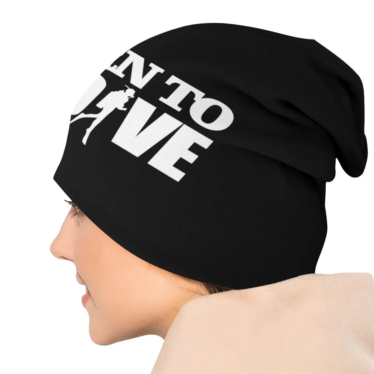 Born To Dive Skullies Beanies Caps Streetwear Winter Warm Men Women Knit Hat Unisex Adult Scuba Diving Diver Bonnet Hats