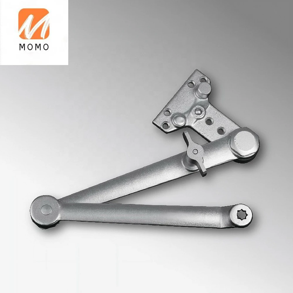 D8016T Auto Size Adjustable Hold Open Door Closer with Heavy Duty Stop Arm for 20-150kg door