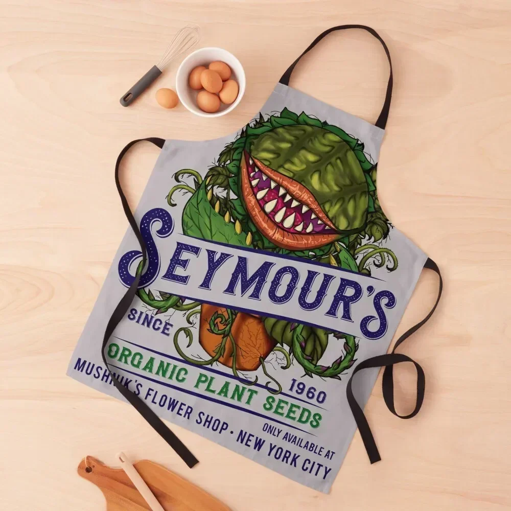 

Seymour's Organic Seeds Apron cookings for women Kitchenware For Men waiter Apron