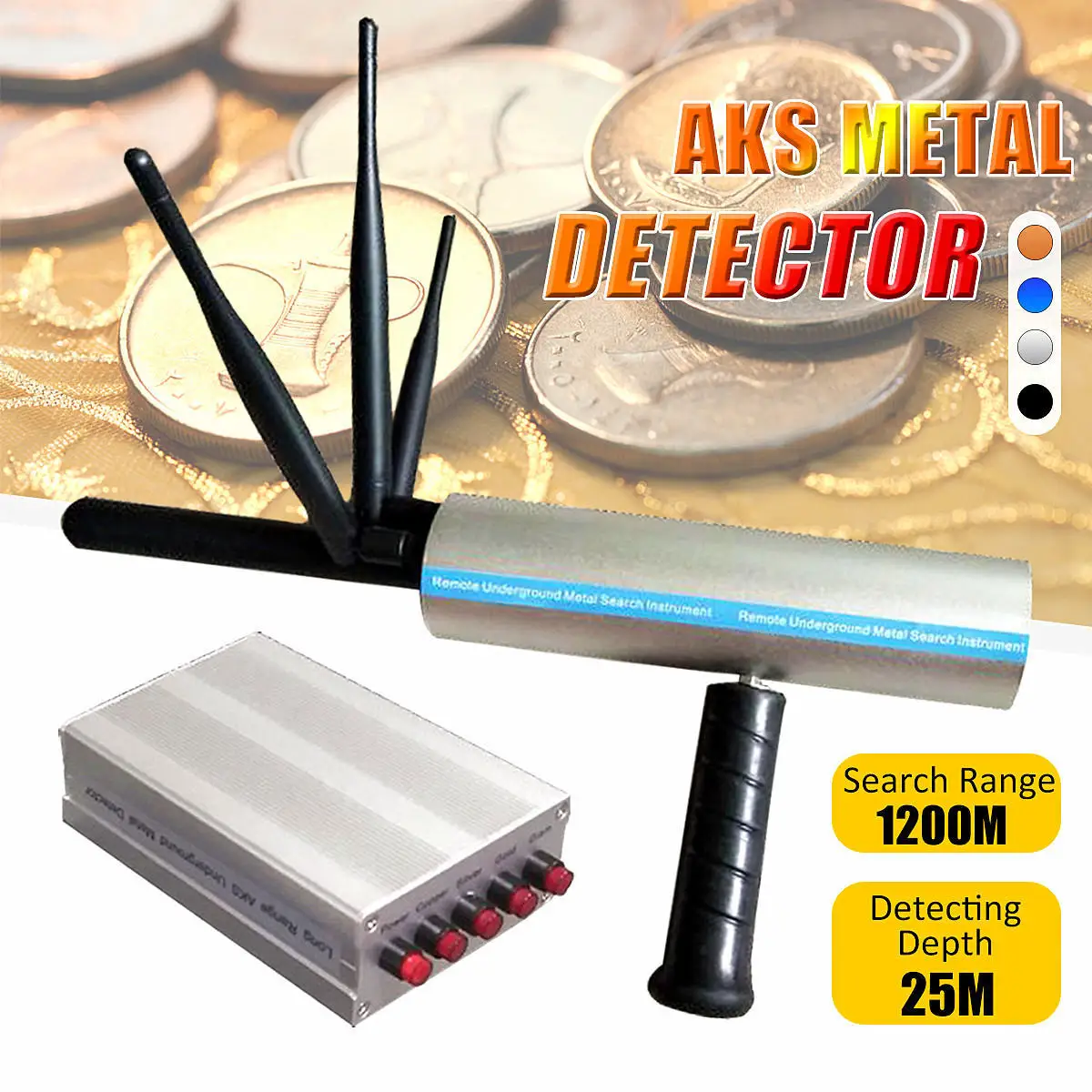 Long-term buried underground gold, silver, copper, diamond metal positioning detector metal detector AKS