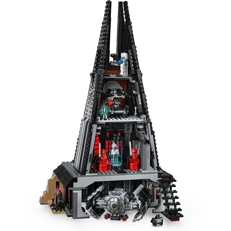 1090pcs Volcano Castle Adivanced Fighter 75251 Building Blocks Toys Compatible With Model