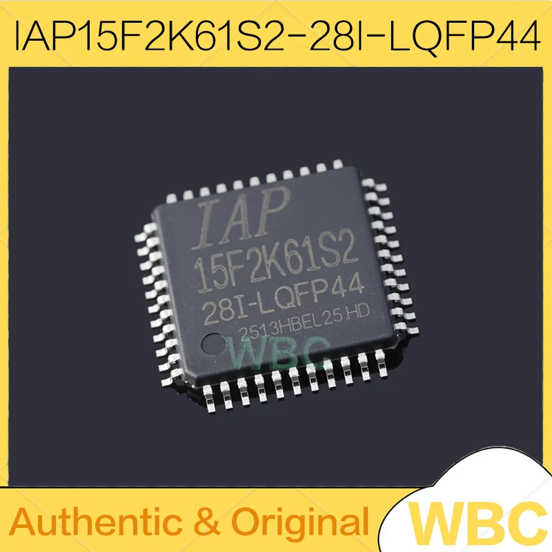 2Pcs/Lot IAP15F2K61S2 LQFP-44 IAP15F2K61S2-28I-LQFP44 Microprocessor single-chip microcomputer chip