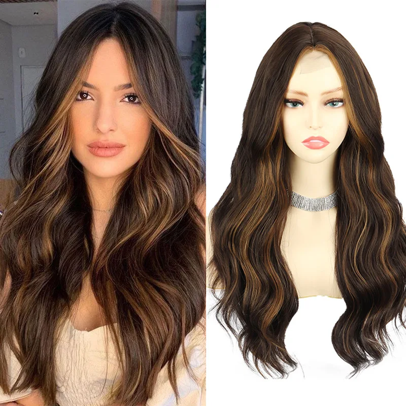 european-and-american-style-small-lace-long-curly-mixed-color-synthetic-fiber-wigs