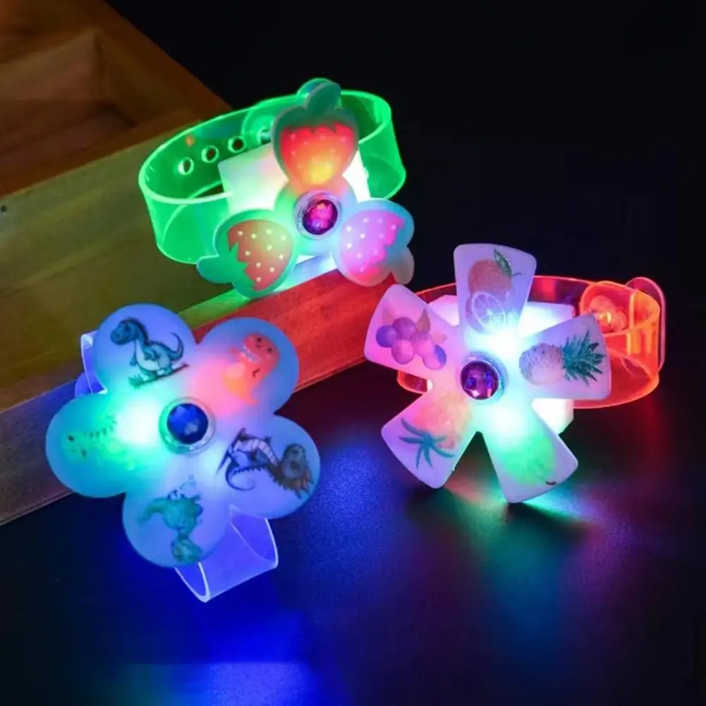 10Pcs LED Light Up Bracelet Luminous Glow in The Dark Bracelet Birthday Gifts Classroom Prizes Carnival Fun Interactive Toy