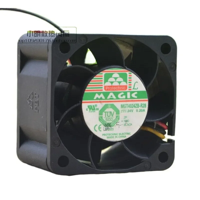 

For Taiwan Yongli MAGIC MGT4024ZB-R28 40mm 24V 0.20A DC Axial Cooling Fan