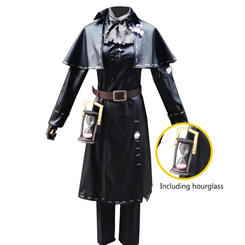

Game Identity V Cosplay Costumes Grave Keeper Andrew Kreiss Cosplay Costume Original Skin Black Uniforms Costume Suits Survivor