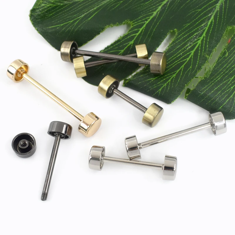 10Pcs Deepeel Detachable Wheel Screw Buckle 15-40mm Metal Barbell Clasp HandBag Strap Handle DIY Luggage Hardware Accessories