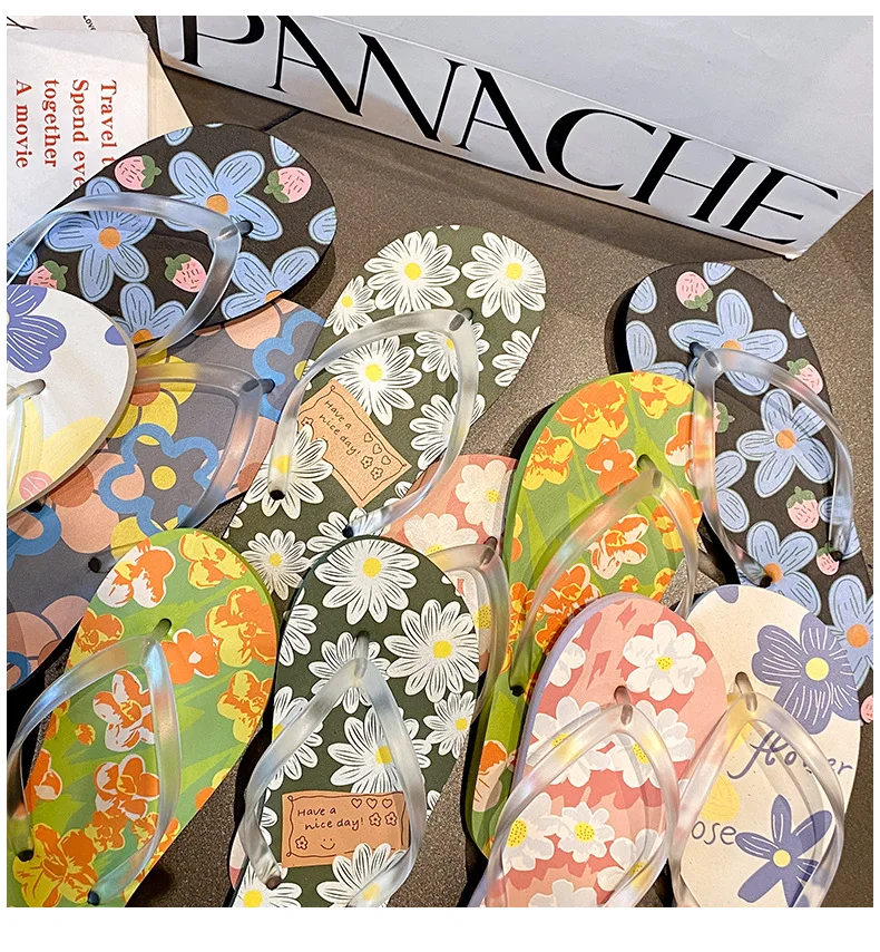 

Women's Slippers Non-slip Shoes Fashion Women Wear-resistant Unisex Flip Flops Casual Sandals Sea Beach Pool Shoes