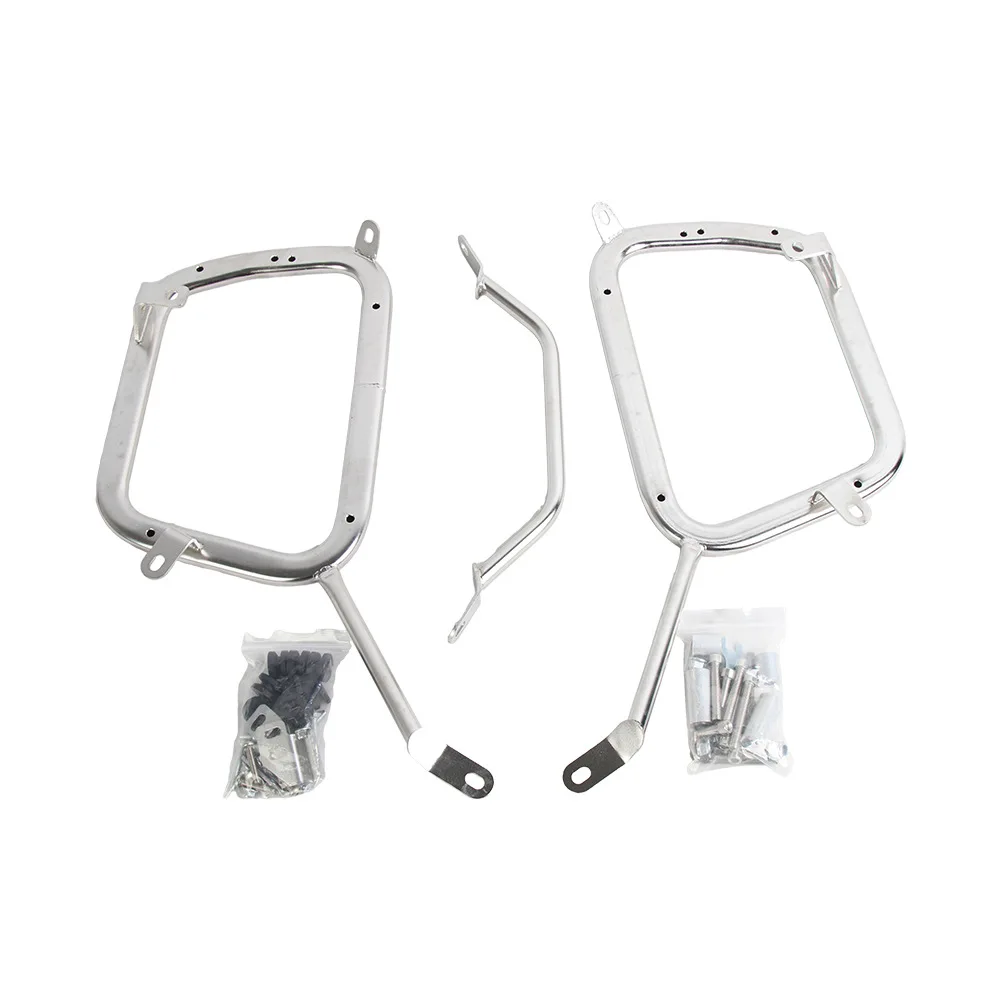 For Benelli Jinpeng trk502X Motorcycle Stainless Steel Side Box Bracket MotorBike Side Luggage Boxes Steady Frame Kits