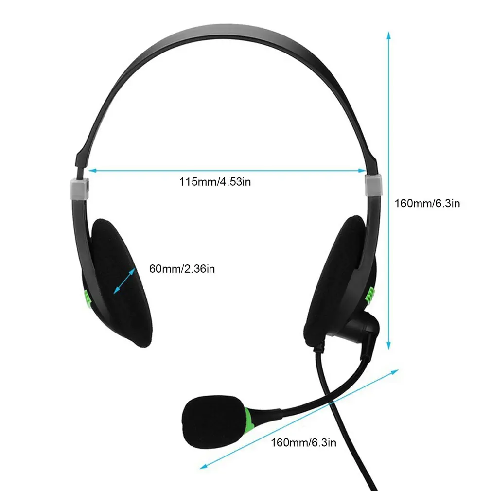 3.5 مللي متر USB سماعة رأس سلكية مع ميكروفون للكمبيوتر 3.5 مللي متر سماعات الأعمال مع هيئة التصنيع العسكري كتم إلغاء الضوضاء لسماعات مركز الاتصال