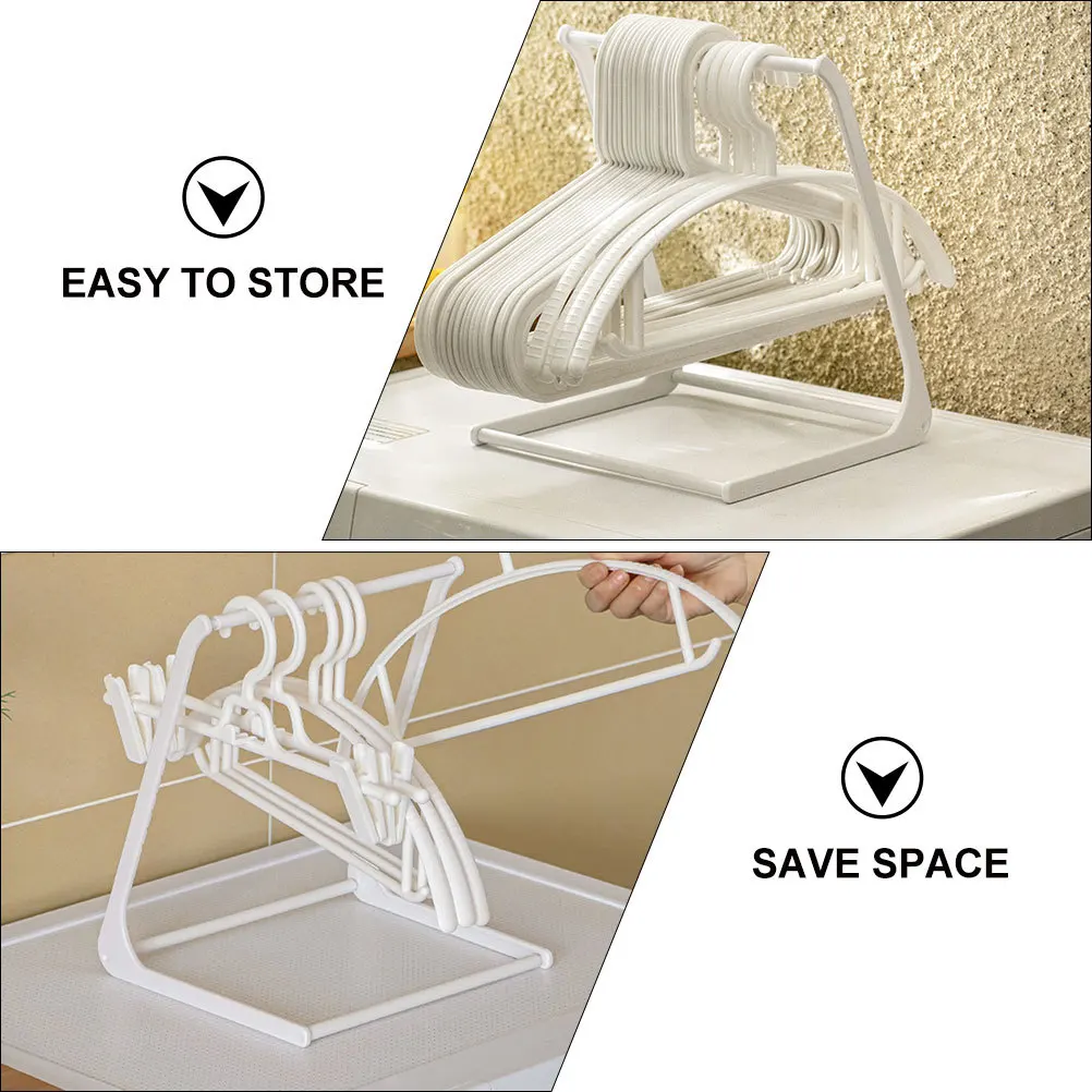 

2Pcs Multi-Functional Plastic Hanger Storage Rack Clothes Hanger Organizer Towel Holder Space Saving Household Organizer