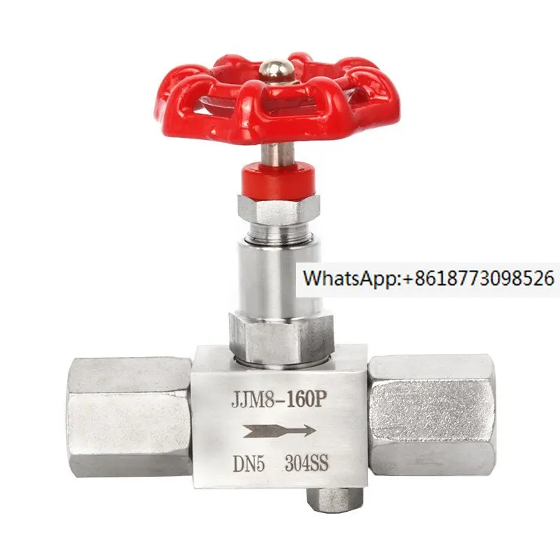 

JJM8-64P 304 stainless steel pressure gauge globe valve needle valve with exhaust hole M20 * 1.5 G1/2