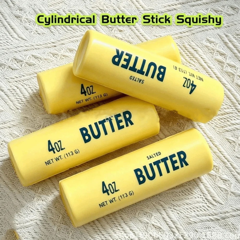 Release Hand Soft Slow Rebound Butter Stick Sensory Relax Gift Cylinder Butter Stick Squeezing Stretch 11cm