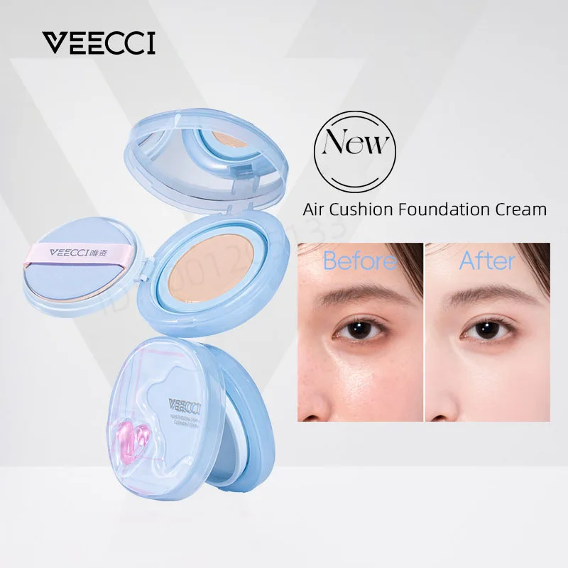 

Крем-основа VEECCI Air Cushion Foundation: натуральный, легкий, стойкий, матирующий, увлажняющий, осветляющий, для контроля жирности кожи.