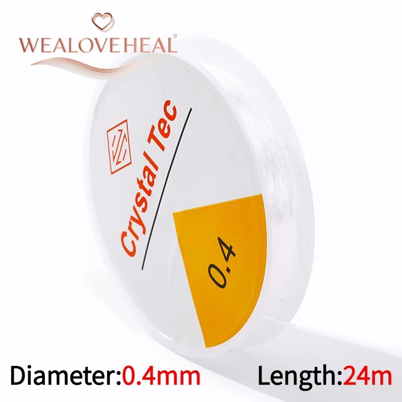 Starkes 0,4-1,0mm Elastisches Kordelband für Schmuckherstellung, Transparenter Dehnbarer Faden für DIY Armbänder Halsketten, Perlenschnur Zubehör – Detail 27